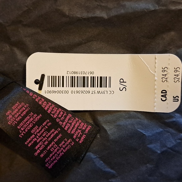 🇨🇦 La Senza ✨️NWT✨️ Size S Bikini Panties, Cream/Purple Floral Embroidery - Picture 4 of 5